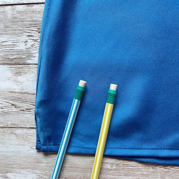 Ann Taylor Cami Top Bright Blue Flounced Ruffle Spaghetti Strap Size XS New - Picture 10 of 12